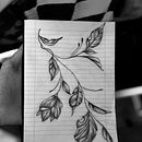 Tatuagem Floral. Traditional illustration, and Tattoo Design project by miguelpedro193 - 04.30.2026