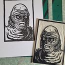 Creature from the Black Lagoon. Un projet de Artisanat, Beaux Arts, Illustration traditionnelle, Estampe et Illustration à l'encre de Pascal BENOIT - 02.05.2026