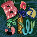 Brazil Tropical Lettering Study x Domestika . Huruf, huruf 3D, Dan Huruf Digital proyek oleh vivicoccia87 - 05.04.2026