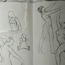 Esbossos de cos humà en moviment - DIB. ART.. Een project van Traditionele illustratie y  Tekening van Laia Cuesta Z. - 04.05.2026