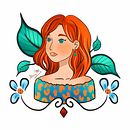Portrait d'une fille rousse aux yeux verts . % Alaina A tarafından hazırlanan Karakter Tasarımı, Dijital Çizim, Dijital İllüstras, on, Dijital Bo, Ve ama projesi - 05.07.2026