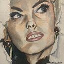 Linda Evangelista Ein Projekt aus dem Bereich Traditionelle Illustration, Aquarellmalerei und Porträtzeichnung von Mary Barcelona Lebrato - 11.05.2026