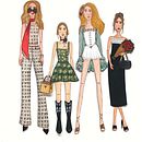 Fashion illustrations - Paper Dolls. . % Angélica Isaza tarafından hazırlanan Kolaj, Geleneksel illüstras, on, Çizim, Güzel sanatlar, Tasarım, Tablo, Moda İllüstras, Ve onu	 projesi - 05.26.2026