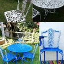 Upcycle wrought iron patio set. Un progetto di Restauro, upc e cling di mobili di Dimitra Katrantzis - 02.06.2026
