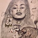 Charcoal portrait atmospheric 🐆🎭🐂. Desenho, Ilustração tradicional, Artes plásticas, Pintura, Design de personagens, e Concept Art projeto de Ms. Yoko Wakabayashi - 06.06.2026