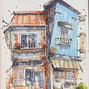 Down but not out!. Un progetto di Illustrazione architettonica, Disegno, Illustrazione con inchiostro, Sketchbook e Bozzetti di sam_rgbv - 08.06.2026