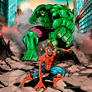 Spider-man | Hulk | Brand New Day. Projekt z dziedziny Trad, c, jna ilustracja, Ilustracja c, frowa,  R, sunek, Projektowanie graficzne, Stor, telling, R, sunek c, frow,  Manager art, st, czn i Sketchbook użytkownika Ángel Ruíz Mosqueda - 10.06.2026