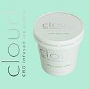 Cloud CBD ice cream . % Nathalie Moreau tarafından hazırlanan Markalaşma ve Kimlik, Grafik Tasarım, Hika, e anlatımı, Tipografi, Ve Tipografi Tasarımı projesi - 06.18.2026