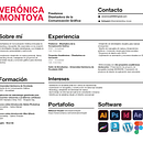Diseño  CV. Een project van Business, Communicatie, Creatieve consultanc y Portfoliobeheer van Verónica Montoya - 20.06.2026