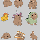 conejito kawaii. Un progetto di Illustrazione digitale, Illustrazione infantile e Disegno digitale di Brenda Cristina Barjau Hernández - 21.06.2026