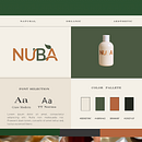 Nuba Branding Board. Un projet de Br, ing et identité, Design graphique, Intelligence Artificielle, Conception IA, Création de Contenu avec IA, LLMs et Assistants Intelligents , et Gestion et productivité de Coca Alina - 22.06.2026