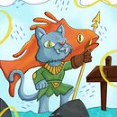 A nice fishing day for Mr. Kepito. Un projet de Conception de personnages, Dessin et Illustration numérique de marie_ln - 27.06.2026