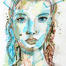 Experimental portrait with ink and tea. Un projet de Beaux Arts, Peinture, Dessin et Illustration à l'encre de Denise DESENEPART - 03.07.2026