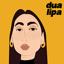 Dua Lipa. Un projet de Conception de personnages, Dessin numérique, Dessin , et Dessin de portrait de brigy - 03.07.2026