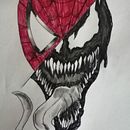 Spider/venom. Traditional illustration, and Drawing project by Alberto Silva - 07.09.2026