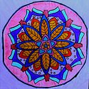 Zentrales Mandala . Un projet de Peinture, Dessin, Peinture acr, lique , et Créativité avec les enfants de Sandra - 13.07.2026