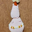 Amigurumi 2D Hipopótamo . Projekt z dziedziny Projektowanie dodatków, Craft,  Tkactwo, Szydełkowanie i Wzornictwo tekstyliów użytkownika Itandehui Santiago Romero - 13.07.2026