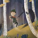 Peter Pan with a twist . Projekt z dziedziny Ilustracja cyfrowa, Ilustracje dla dzieci, Malarstwo cyfrowe i Książka obrazkowa użytkownika Kalliopi Chourdaki - 21.07.2026