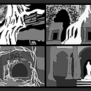 Centro de las Ruinas. Ilustração tradicional, Ilustração digital, Videogames, Concept Art, e Design de videogames projeto de vilgrell - 27.07.2026