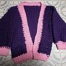 Creación de cárdigan para niña de 7 años. Design de moda, Tecido, DIY, Crochê, e Design têxtil projeto de elluchoamaro - 28.07.2026