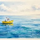 El barquito amarillo. Un progetto di Illustrazione digitale di María Arredondo Ossandón - 03.08.2026