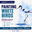 How to Paint a White Bird In Watercolour Without using White. Een project van Traditionele illustratie, Schilderij y Aquarelschilderen van Sarah Stokes - 10.08.2026