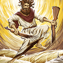 Jesus Breaks the Rifle - A Tribute. Projekt z dziedziny  Rysunek i Ilustracja cyfrowa użytkownika Ismael Lourenço - 11.08.2026