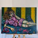 Oil painting "Melodrama at Midnight". Fine Arts project by Monika Puo - 08.14.2026