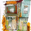 Sketching with alcohol marker. Projekt z dziedziny Sketching,  Rysunek,  Rysunek architektoniczny, Sketchbook i  Rysunek atramentem użytkownika dptorresg - 20.08.2026