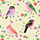 My first seamless pattern! . % kiachs tarafından hazırlanan Tasarım, Geleneksel illüstrasyon, Grafik Tasarım, Çizim, Dijital İllüstrasyon, Ve Tekstil Tasarımı projesi - 08.23.2026