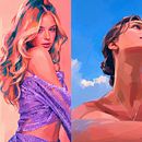 Portrait Drawings ~ Portrait Illustration of Beautiful Women ~ 1800 Possible Free Procreate Brushes . Projekt z dziedziny Design, Tradycyjna ilustracja, Fotografia,  Sztuki piękne, Projektowanie graficzne i Ilustracja cyfrowa użytkownika Lily Lovell - 30.08.2026
