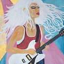Guitar girl. Ilustração tradicional projeto de susan anne little - 30.08.2026