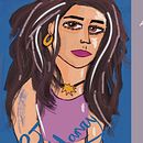 Pj harvey portrait. Design de personagens, Desenho, Desenho de retrato, e Desenho digital projeto de susan anne little - 31.08.2026