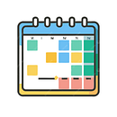 Color Calendar. Een project van Traditionele illustratie van catalinacubillosp - 31.08.2026