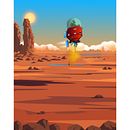 Expidention For Water Mars. Un progetto di Illustrazione digitale, Arte concettuale e Disegno digitale di Nabeel Abdul Hameed - 05.09.2026