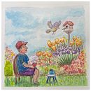 Native Garden Self Portrait. . Traditional illustration, Sketching, Creativity, Drawing, Watercolor Painting, Sketchbook, and Gouache Painting project by bryankennedy - 09.09.2026