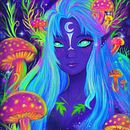 Elfa lunar - Ilustración. Un projet de Design graphique, Dessin et Illustration numérique de Alicia Moreno - 10.09.2026