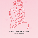 Forever in Your Arms - Mother’s Day Poster Design. Design, Design gráfico e Ilustração digital projeto de S M Saifuddin Khaled Chowdhury - 20.09.2026