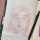 Intento de Autorretrato. Fine Arts, Sketching, Drawing, Portrait Drawing, and Sketchbook project by Linda Ruelas - 09.24.2026