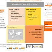 portal jovenesydesarrollo.org. Un progetto di Design, Programmazione e UX / UI di Elena Dalmau Castro - 05.10.2009