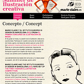 web Marie Claire IED Barcelona. Un proyecto de Diseño de HORACIO HERRERA GARCIA - 26.07.2010