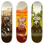 Woodoo Decks. Design, and Traditional illustration project by Maximiliano Fulquet - 02.27.2010
