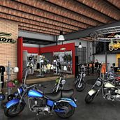 Harley Davidson. 3D project by Nacho Bermudo Vazquez - 04.07.2010