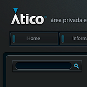 GUI - CMS Ático estudio. Design, Programming, UX / UI, and Advertising project by Ático estudio - 04.09.2010