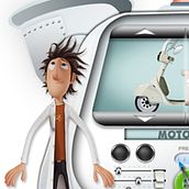 Invent-O-Matic, juego para Facebook. Design, and Traditional illustration project by Omar Benyakhlef Domínguez - 05.10.2010