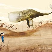 Camino rojo. Traditional illustration project by José Alberto Caja - 06.09.2010