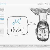ictioscopio.eu. Design, and Traditional illustration project by Uxío Broullón - 06.09.2010