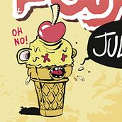 Carteles  Sugarpop I. Design, and Traditional illustration project by Jesús Linde - 09.29.2010