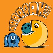 Camiseta pacman. Design, Traditional illustration, and UX / UI project by Emilio Suárez - 10.04.2010