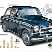 SEAT 1400. Ilustração tradicional projeto de Francisco Castracane - 26.10.2010